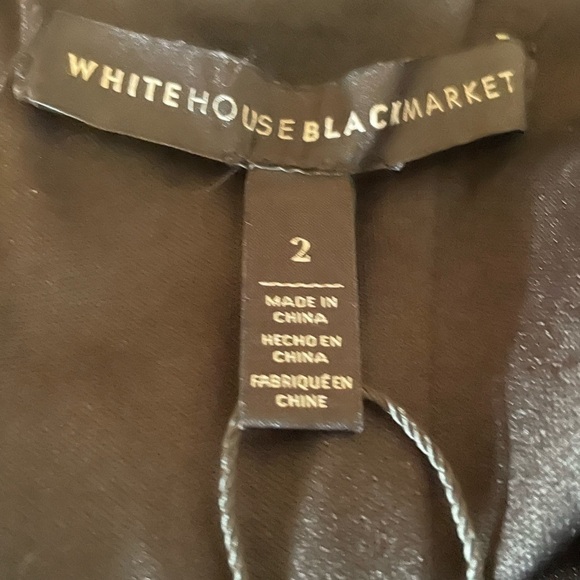 NWOT White House Black Market 3D floral appliqué dress - Picture 8 of 13